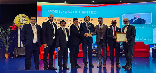 ICSB Recognizes Robi With Gold Award In Telecommunications Category At ...